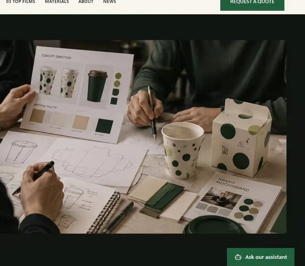 Design team co-developing concept direction, material palette and samples